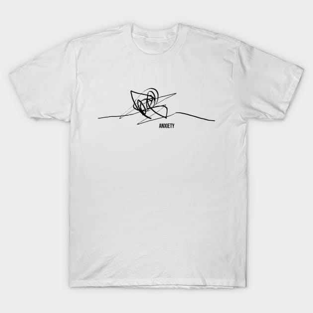 Anxiety T-Shirt by ScrambledPsychology